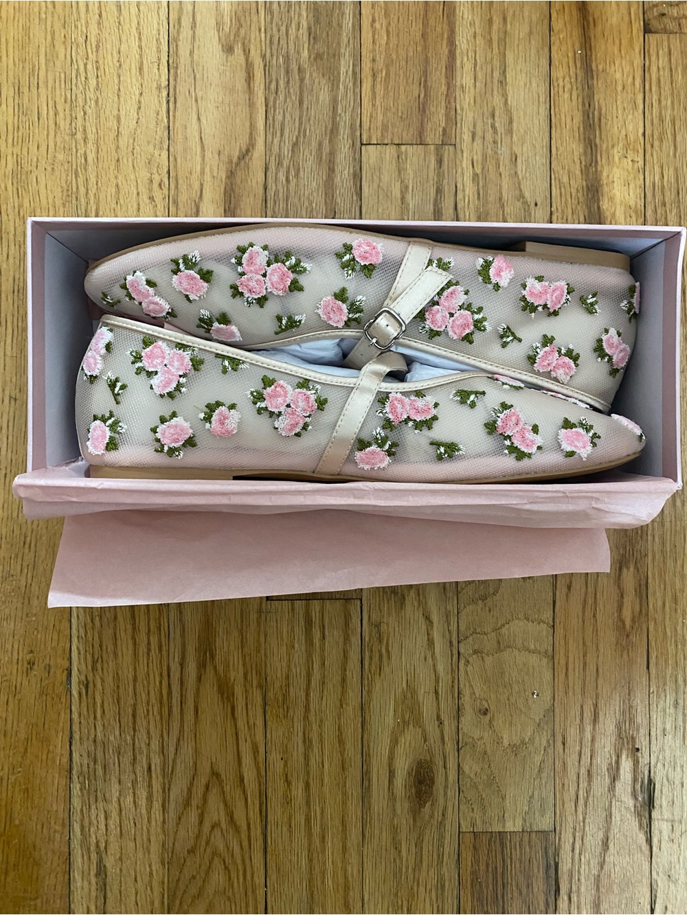 For Love and Lemons Evelyne Embroidered Ballet Flat